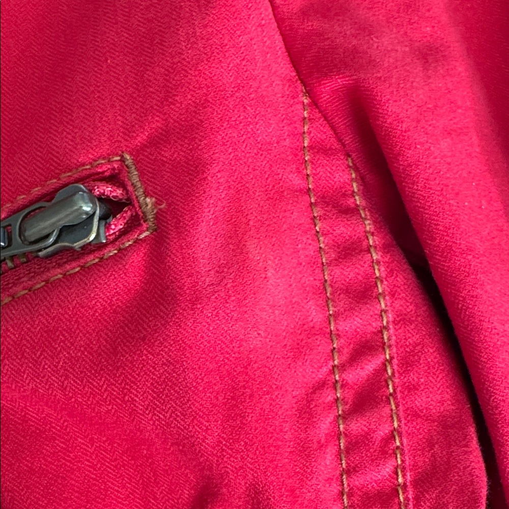 CAbi Red Belted Zip Front Utility Jacket Small - Picture 13 of 13